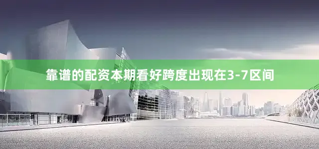 靠谱的配资本期看好跨度出现在3-7区间